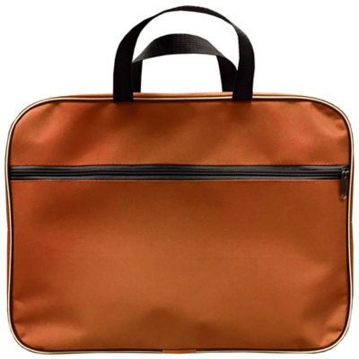 Папка-портфель Lamark 34х26х7см 1 отдел на молнии 1 карман нейлон оранжевая