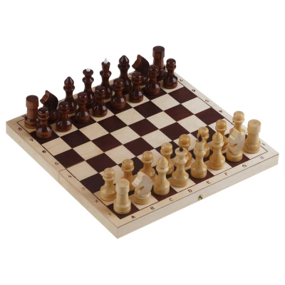 Игра настольная Шахматы 29х29см деревянные