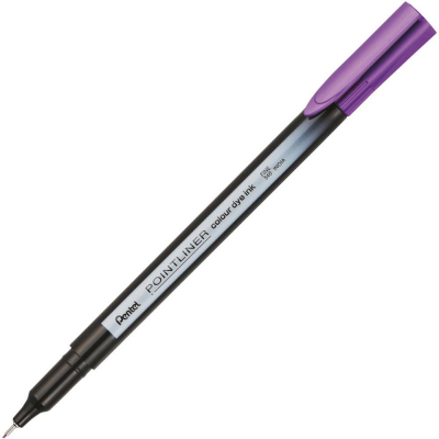 Ручка капиллярная Pentel 'Pointliner' 0.4мм пурпурная