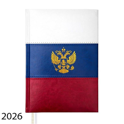 Ежедневник 2026 A5 deVENTE 'Flag' 336стр твердая обложка искусственная кожа