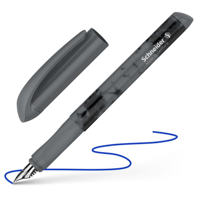 Ручка перьевая Schneider 'Easy navy Dark' серый корпус перо Medium