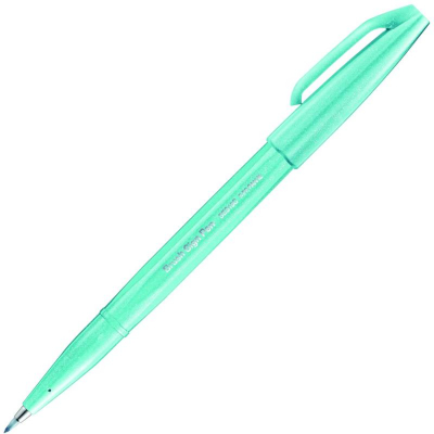 Ручка-кисточка капиллярная художественная Pentel Arts Brush Sign Pen лазурная