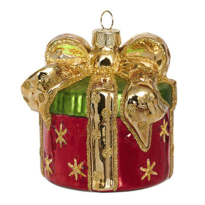 Подарок новогодний 5.5х5.5х7см стекло