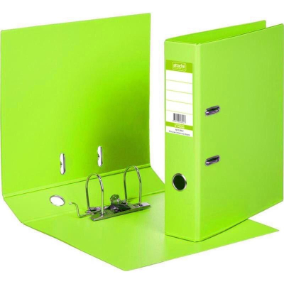 Папка файл A4  70мм Attache Selection 'StrongLine' PVC разобранная лайм