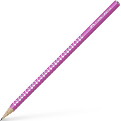 Карандаш Faber-Castell Grip Sparkle Pearl B=2 трехгранный антискользящий корпус розовый