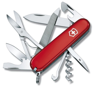 Нож  91мм Swiss Army Knives 18 функций Mountaineer красный