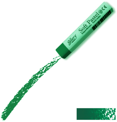 Мелок пастельный мягкий Mungyo Gallery Soft 10х66мм зеленый Хукер в бумажной манжетке