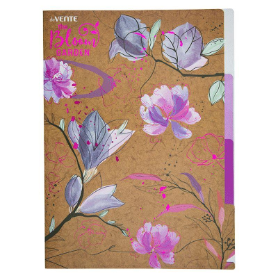 Папка-уголок с 3 отделениями A4  180мкм deVENTE непрозрачная 'Bloom Garden' Pink