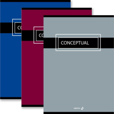 Тетрадь A4&nbsp;&nbsp;48л клетка на скрепке Светоч картонная обложка 'Концептуал'