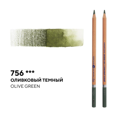 Карандаш акварельный художественный Белые ночи оливковый темный (756)