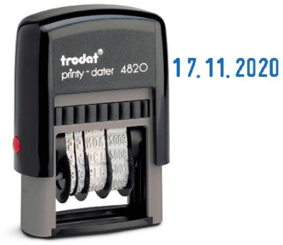 Датер автоматический 4мм Trodat Printy 4820Bank банковский