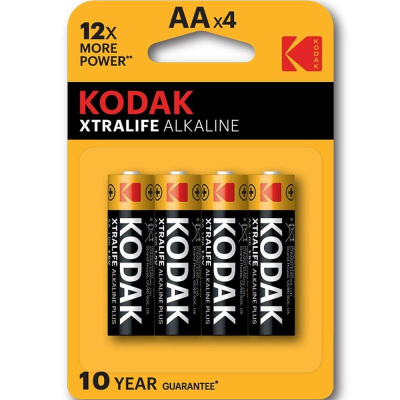 Батарейка Kodak&nbsp;&nbsp;1.5V AA/LR6 XTRALIFE Alkaline&nbsp;&nbsp;4шт в блистере