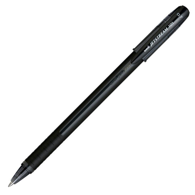 Роллер Uni-Ball 0.7мм Jetstream-101 с резиновой манжетой черный