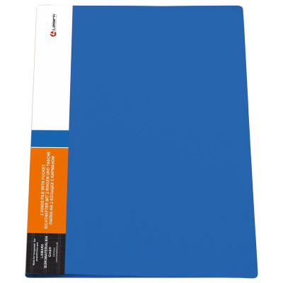 Папка A4&nbsp;&nbsp;2 кольца 35мм (O) на 280л Lamark пластиковая синяя