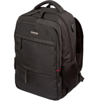 Рюкзак городской deVENTE 31х44x14см 'Business' 2 отдела 5 карманов полиэстер/искусственная кожа черный