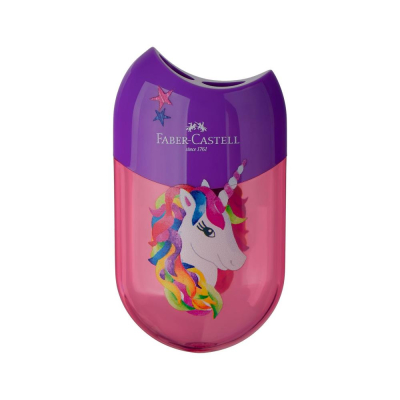 Точилка 2 диаметра Faber-Castell 'Unicorn' с контейнером